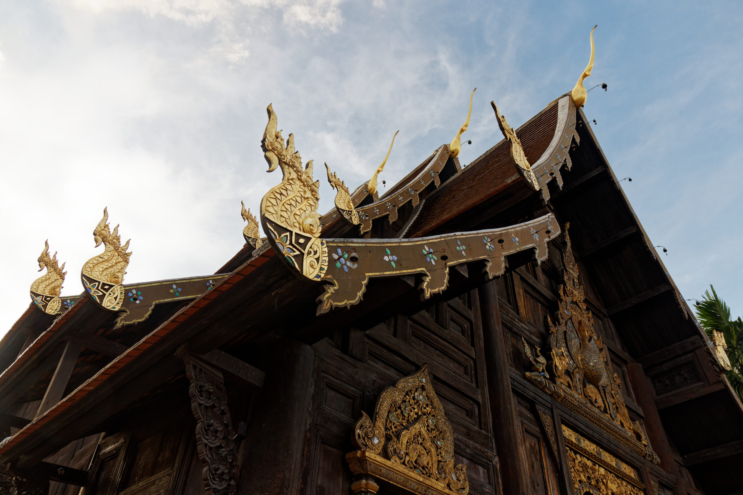 Le temple bouddhiste de Wat Phantao à Chiang Mai.